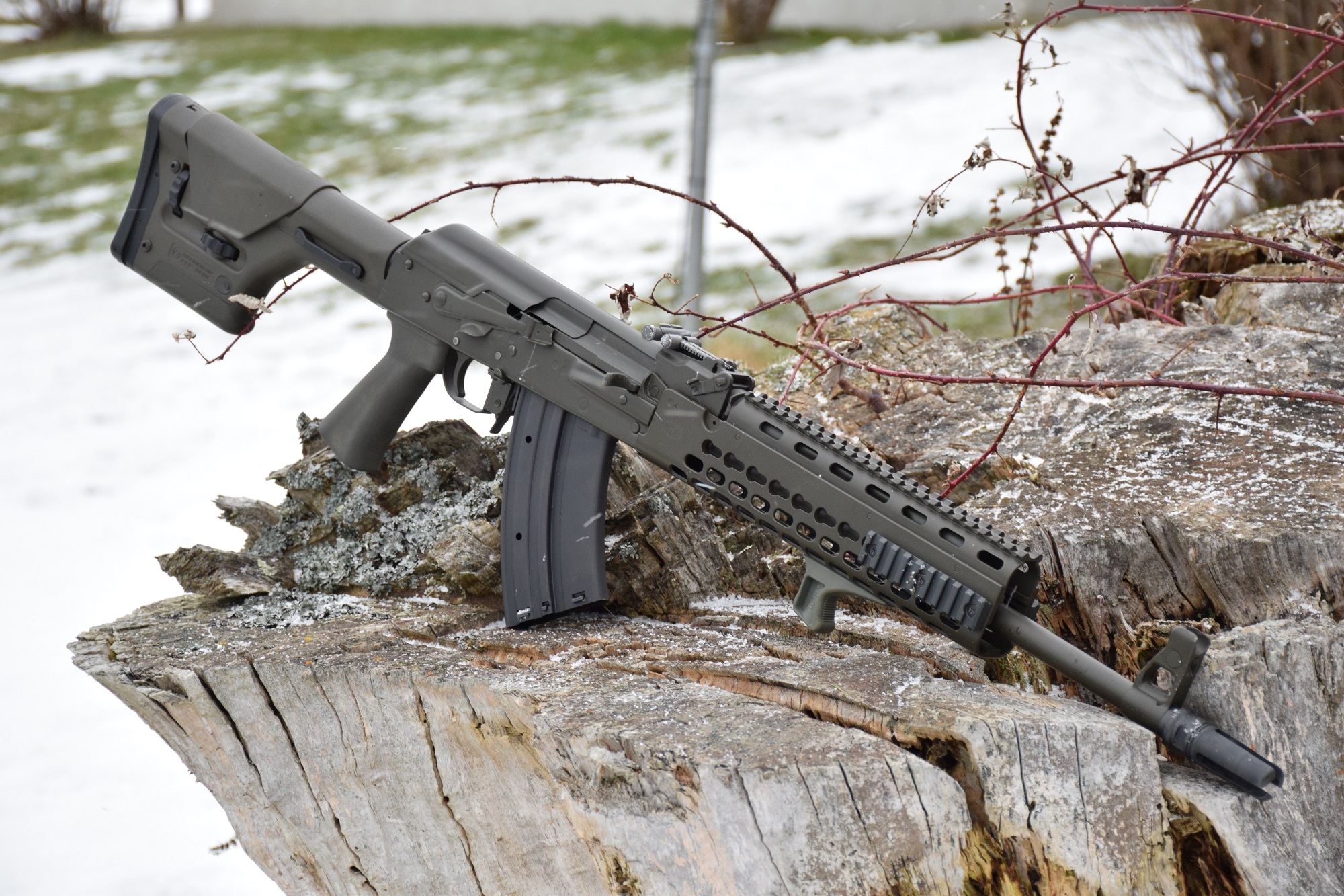 The author’s 7.62x54mmR Vepr that was converted by Krebs Custom and Definit...