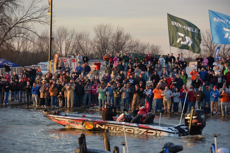 GEICO Bassmaster Classic underway on Lake Conroe