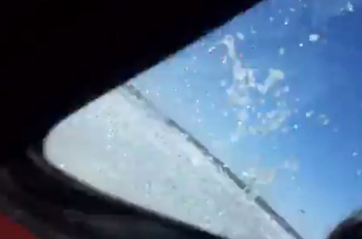 Dashcam video shows truck going through ice on Manitoba lake